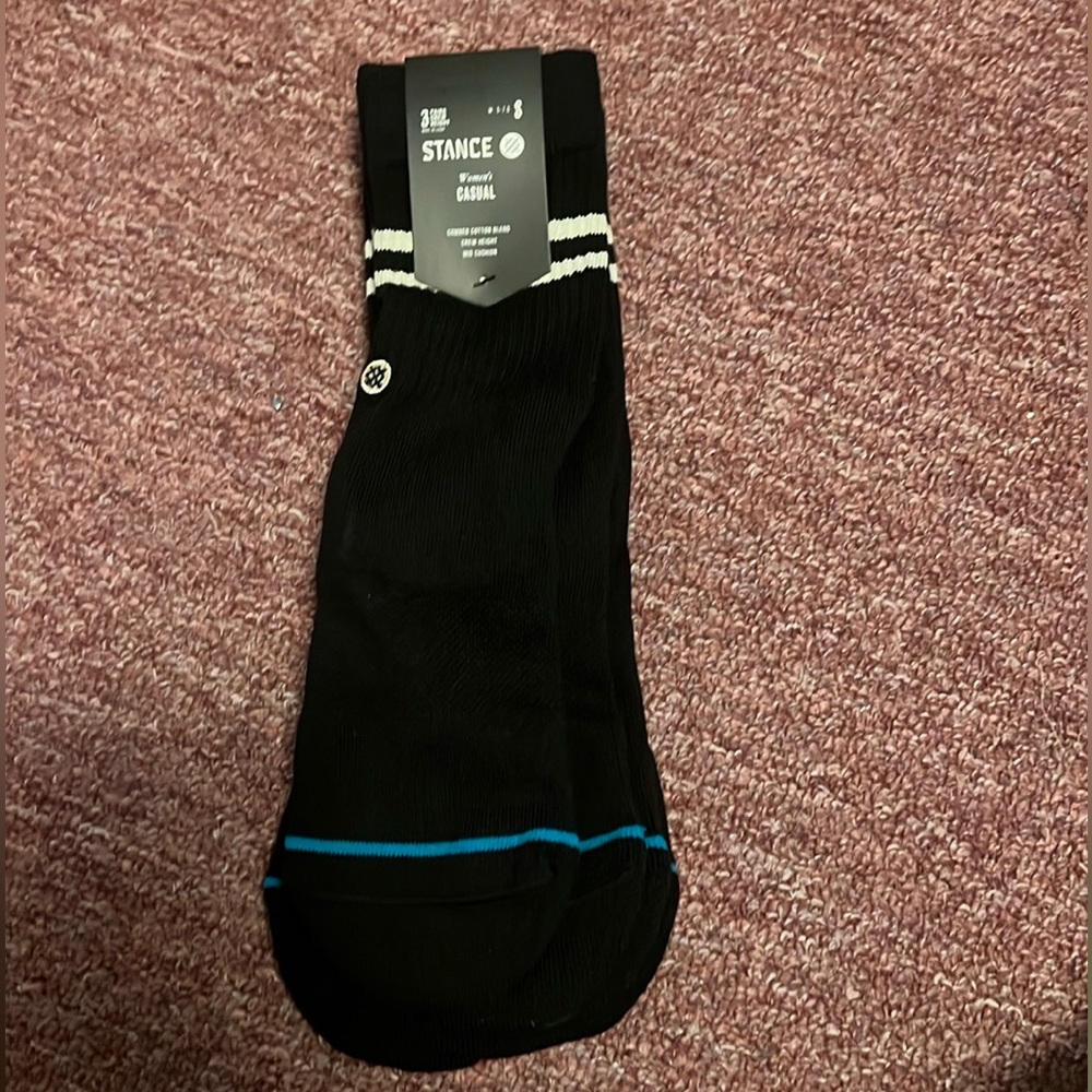 Stance 3pk Casual Crew Combed Cotton Blend Socks. Mid Cushion Women’s 5-7.5 size